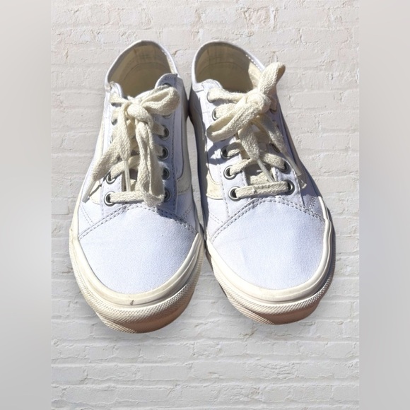 Vans Old Skool Tapered Eco Theory White Natural Shoes Size 5.5 Womens - Picture 3 of 7